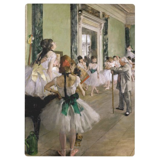 Edgar Degas - The Dance Class Klemmbrett (Rückseite)
