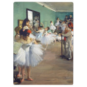 Edgar Degas - The Dance Class Klemmbrett (Rückseite)