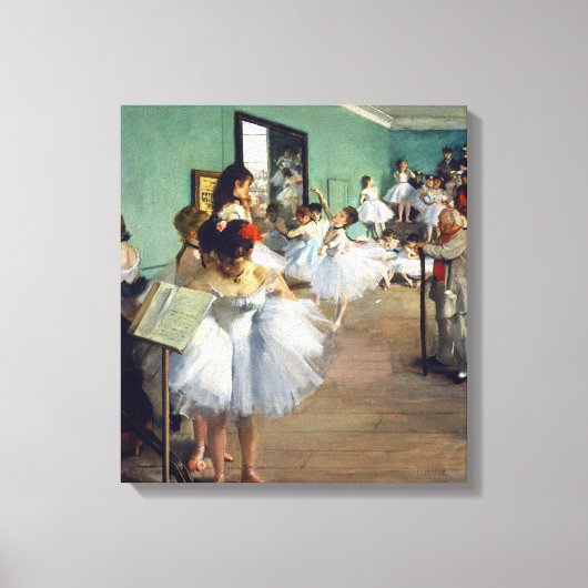 Edgar Degas - The Dance Class Leinwanddruck (Vorderseite)