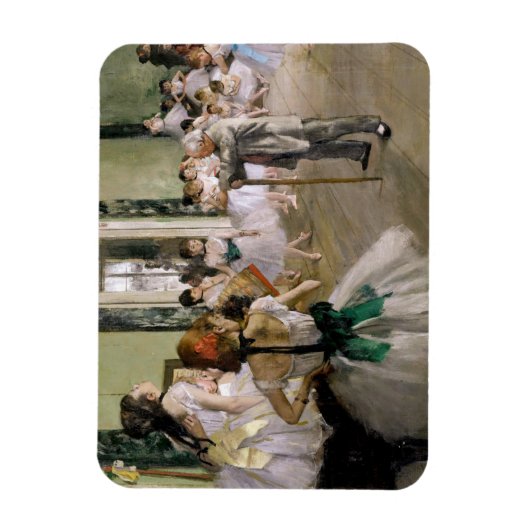 Edgar Degas - The Dance Class Magnet (Vertikal)