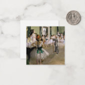 Edgar Degas - The Dance Class Mitteilungskarte (Vorderseite/Rückseite Beispiel)
