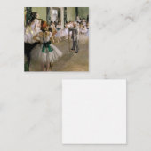 Edgar Degas - The Dance Class Mitteilungskarte (Vorne/Hinten)