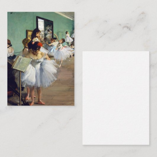 Edgar Degas - The Dance Class Mitteilungskarte (Vorne/Hinten)