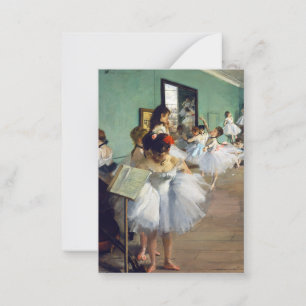 Edgar Degas - The Dance Class Mitteilungskarte