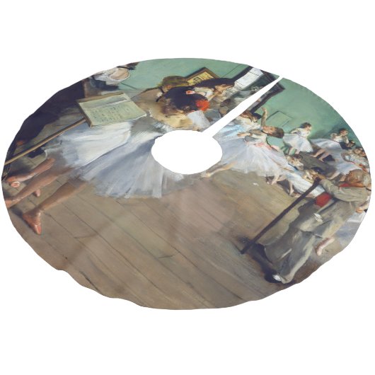 Edgar Degas - The Dance Class Polyester Weihnachtsbaumdecke (Schrägansicht)