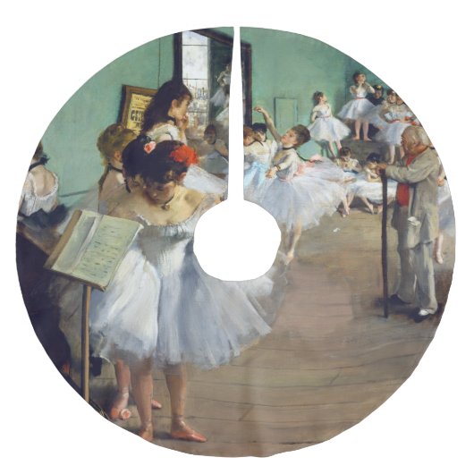 Edgar Degas - The Dance Class Polyester Weihnachtsbaumdecke (Vorderseite)