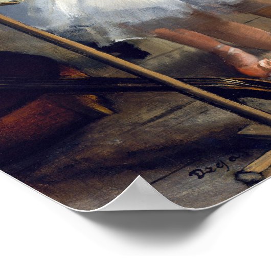 Edgar Degas - The Dance Class Poster (Ecke)