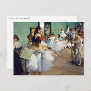 Edgar Degas - The Dance Class Postkarte