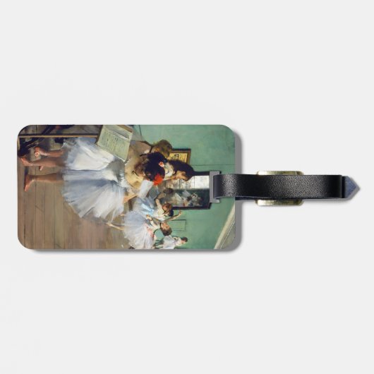 Edgar Degas - The Dance Class - QR Code Gepäckanhänger (Rückseite horizontal)