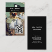 Edgar Degas - The Dance Class - QR Code Visitenkarte (Vorne/Hinten)