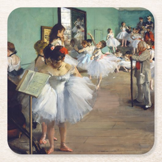 Edgar Degas - The Dance Class Rechteckiger Pappuntersetzer (Vorderseite)