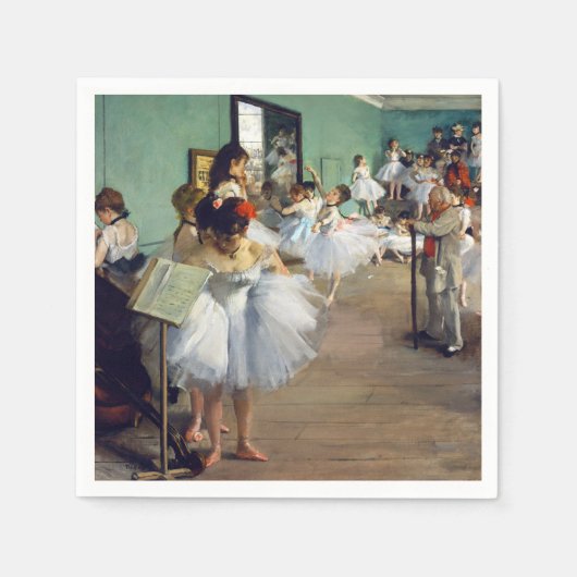 Edgar Degas - The Dance Class Serviette (Vorderseite)