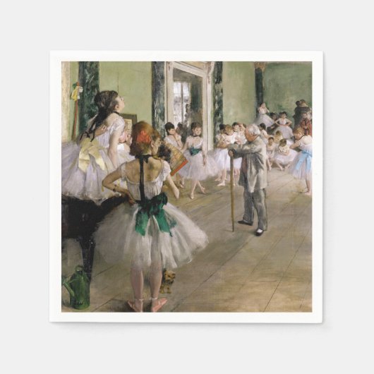 Edgar Degas - The Dance Class Serviette (Vorderseite)
