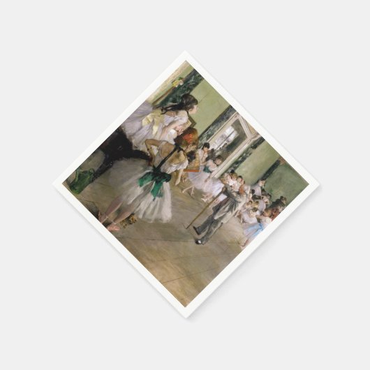 Edgar Degas - The Dance Class Serviette (Ecke)
