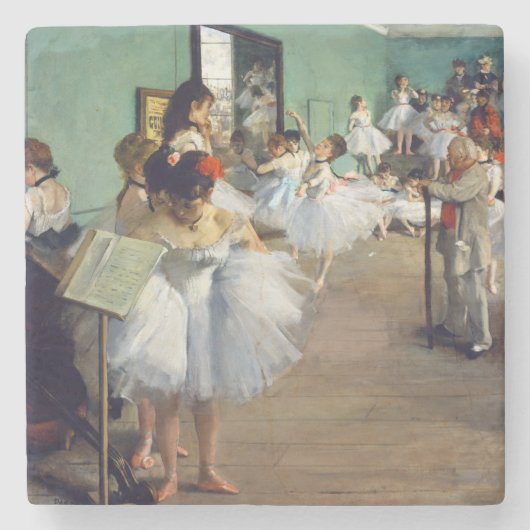Edgar Degas - The Dance Class Steinuntersetzer (Vorderseite)