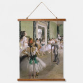 Edgar Degas - The Dance Class Wandteppich Mit Holzrahmen (Vorderseite)
