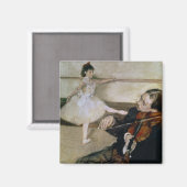 Edgar Degas | The Dance Lesson, c.1879 Magnet (Vorderseite/Rückseite)