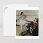 Edgar Degas | The Dance Lesson, c.1879 Postkarte (Vorne/Hinten)