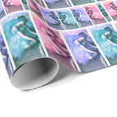 Edgar Degas The Dancer Pastel Ballerina Sparkle Geschenkpapier (Rolleneckpunkt)