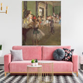 Edgar Degas | The Dancing Class, c.1873-76 Leinwanddruck (Insitu (Wohnzimmer))