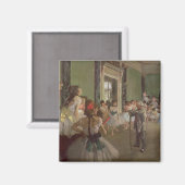 Edgar Degas | The Dancing Class, c.1873-76 Magnet (Vorderseite/Rückseite)