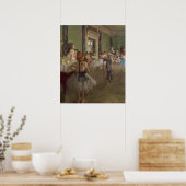 Edgar Degas | The Dancing Class, c.1873-76 Poster (Küche)