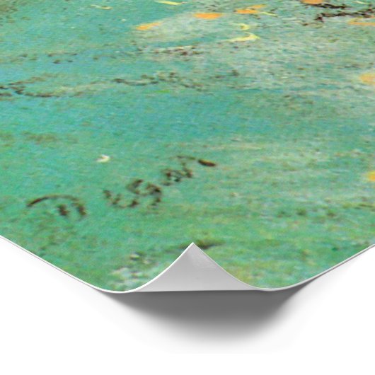 Edgar Degas The Green Dancer Poster (Ecke)