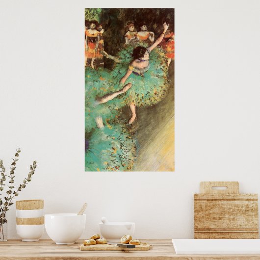 Edgar Degas The Green Dancer Poster (Küche)