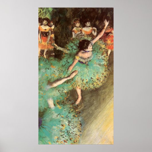 Edgar Degas The Green Dancer Poster (Vorne)