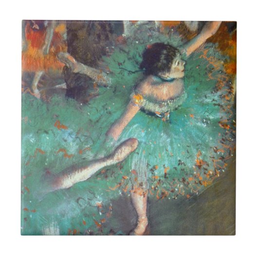 Edgar Degas - The Green Dancers - Ballet Dance Fliese (Vorderseite)