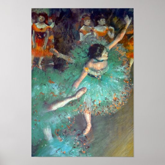Edgar Degas - The Green Dancers - Ballet Dance Poster (Vorne)