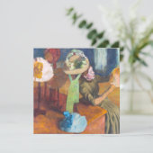 Edgar Degas - The Millinery Shop Dankeskarte (Stehend Vorderseite)