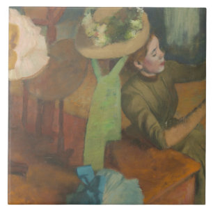 Edgar Degas - The Millinery Shop Fliese