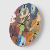 Edgar Degas - The Millinery Shop Große Wanduhr (Winkel)