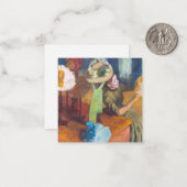 Edgar Degas - The Millinery Shop Mitteilungskarte (Vorderseite/Rückseite Beispiel)