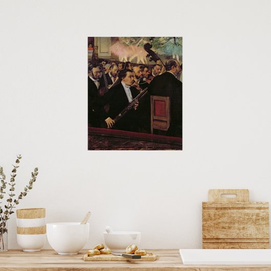 Edgar Degas | The Opera Orchestra, c.1870 Poster (Küche)