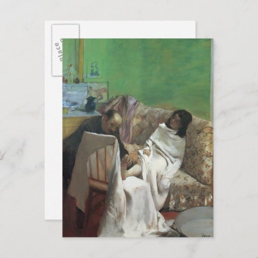 Edgar Degas | The Pedicure, 1873 Postkarte (Vorne/Hinten)