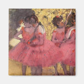 Edgar Degas The Pink Dancers Magnet (Vorne)