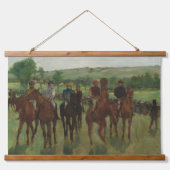 Edgar Degas The Riders Reiten Kunstwaldwall Wandteppich Mit Holzrahmen (Vorne)