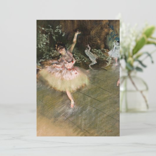 Edgar Degas - The Star 1878 Dankeskarte (Stehend Vorderseite)