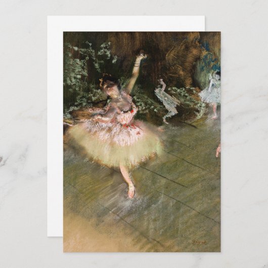 Edgar Degas - The Star 1878 Dankeskarte (Vorne/Hinten)