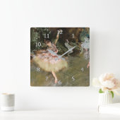 Edgar Degas - The Star 1878 Quadratische Wanduhr (Zuhause)