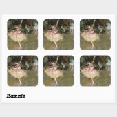 Edgar Degas - The Star 1878 Quadratischer Aufkleber (Blatt)