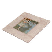 Edgar Degas The Star Dancer mit Lace Trim Fliese (Seite)