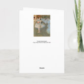 Edgar Degas - The Star Karte (Rückseite)