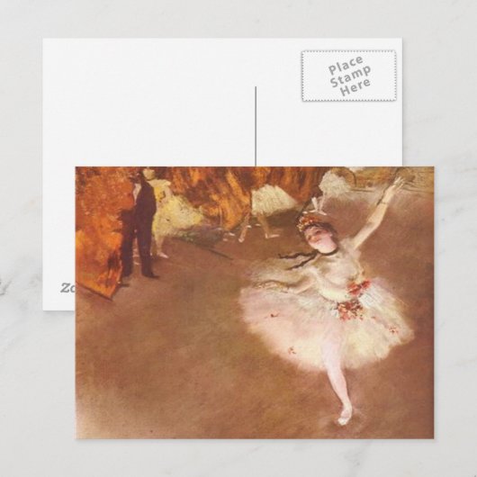 Edgar Degas The Star Postkarte (Vorne/Hinten)