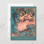 Edgar Degas Three Dancers in Red Costume CC0389 Postkarte (Vorne/Hinten)