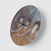 Edgar Degas | Trois Danseuses Runde Wanduhr (Winkel)