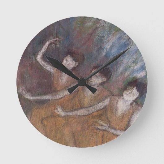 Edgar Degas | Trois Danseuses Runde Wanduhr (Vorderseite)