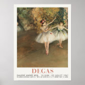 Edgar Degas Two Dancers on Bühne Art Ballet Print Poster (Vorne)